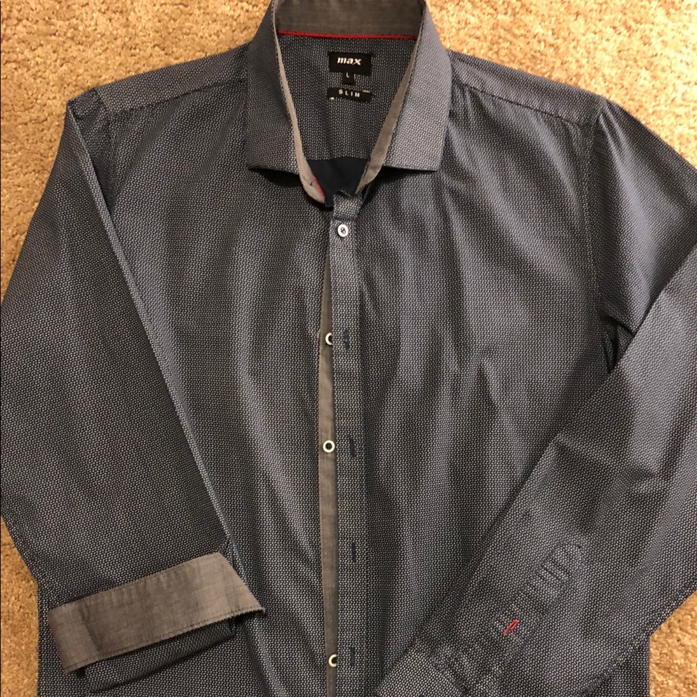 Men causal button down shirt with nice pattern